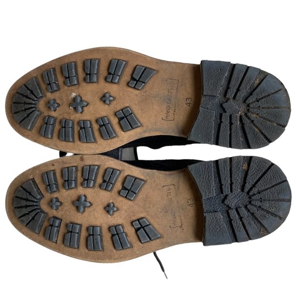 Bull Boxer Vantage 10 Leather Suede Black Biker Ankle Lace Up Boots Biker Core - Picture 11 of 15